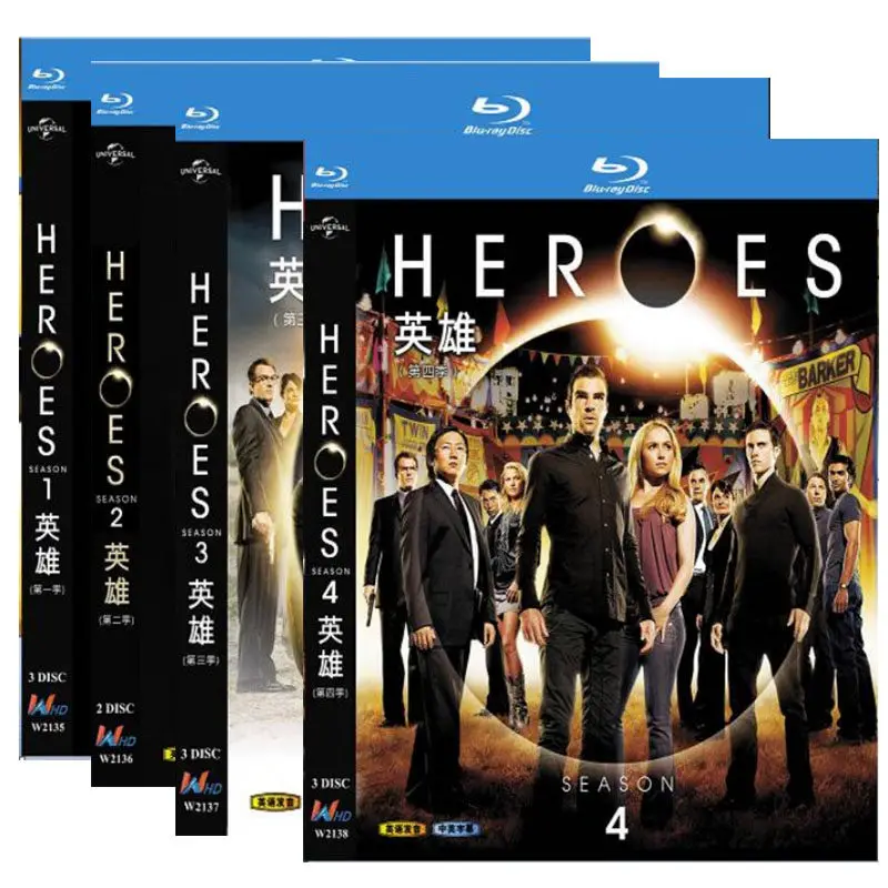 

BD Blu-ray High-Definition Sci-Fi TV Series Heroes Seasons 1–4 11-Disc Box Set