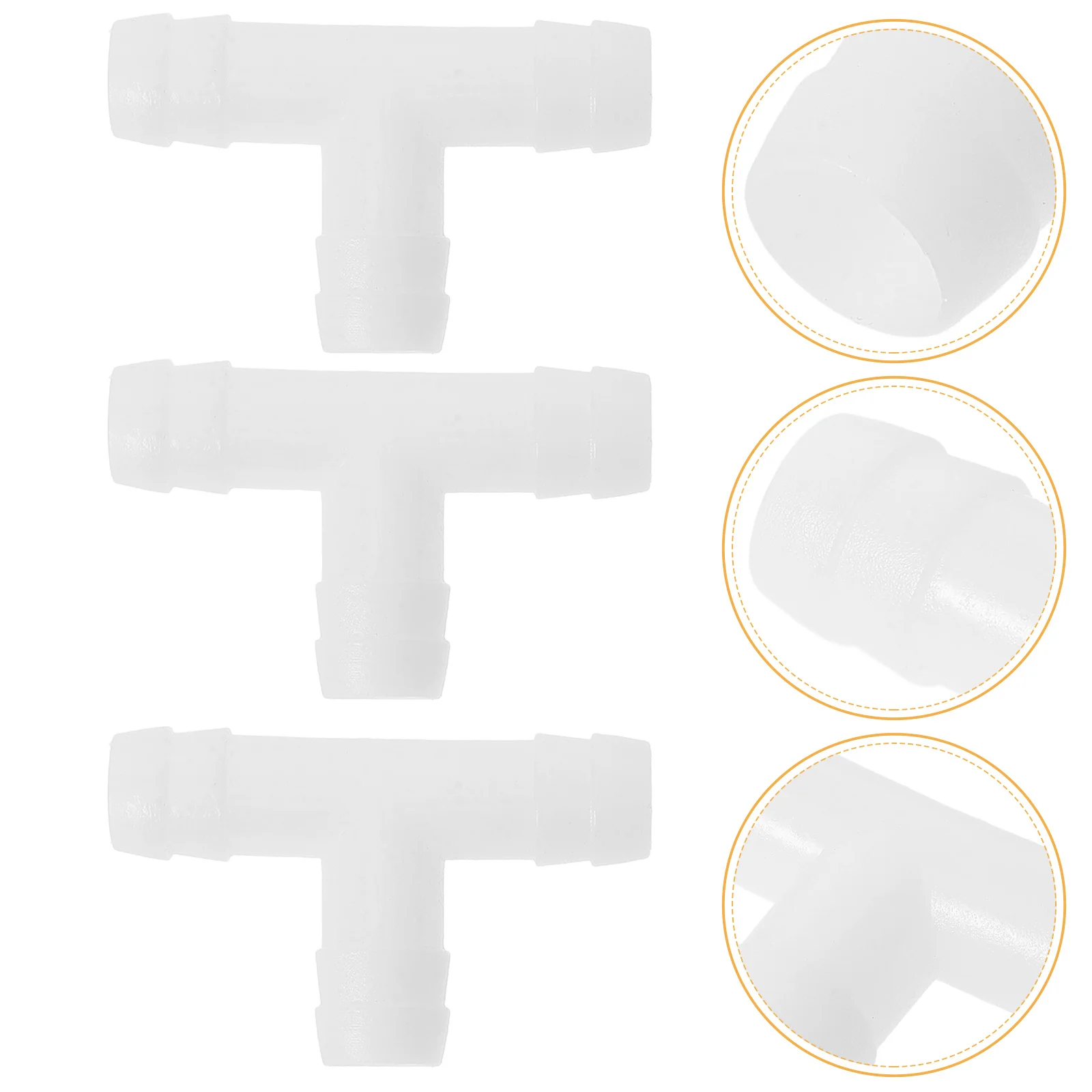 

4Pcs Sturdy Air Conditioner Drain Hose Fitting Three-Way Connector No Leaking Long Lifespan Replacement Parts for Hvac