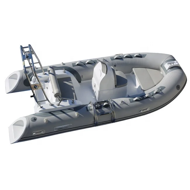13ft 3.9m Double Model Hypalon Inflatable Boats 1.2mm Fiberglass and PVC Rib Motor Boat With Deep V Hull for Outdoor Fishing view 6