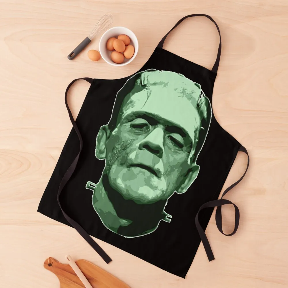 

Frankenstein Face Apron Chef Uniform Women For Kitchen Apron