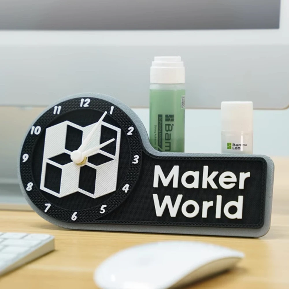 Bambu Lab Same 3D printed DIY Clock MH011Maker's DIY Creative Model Component