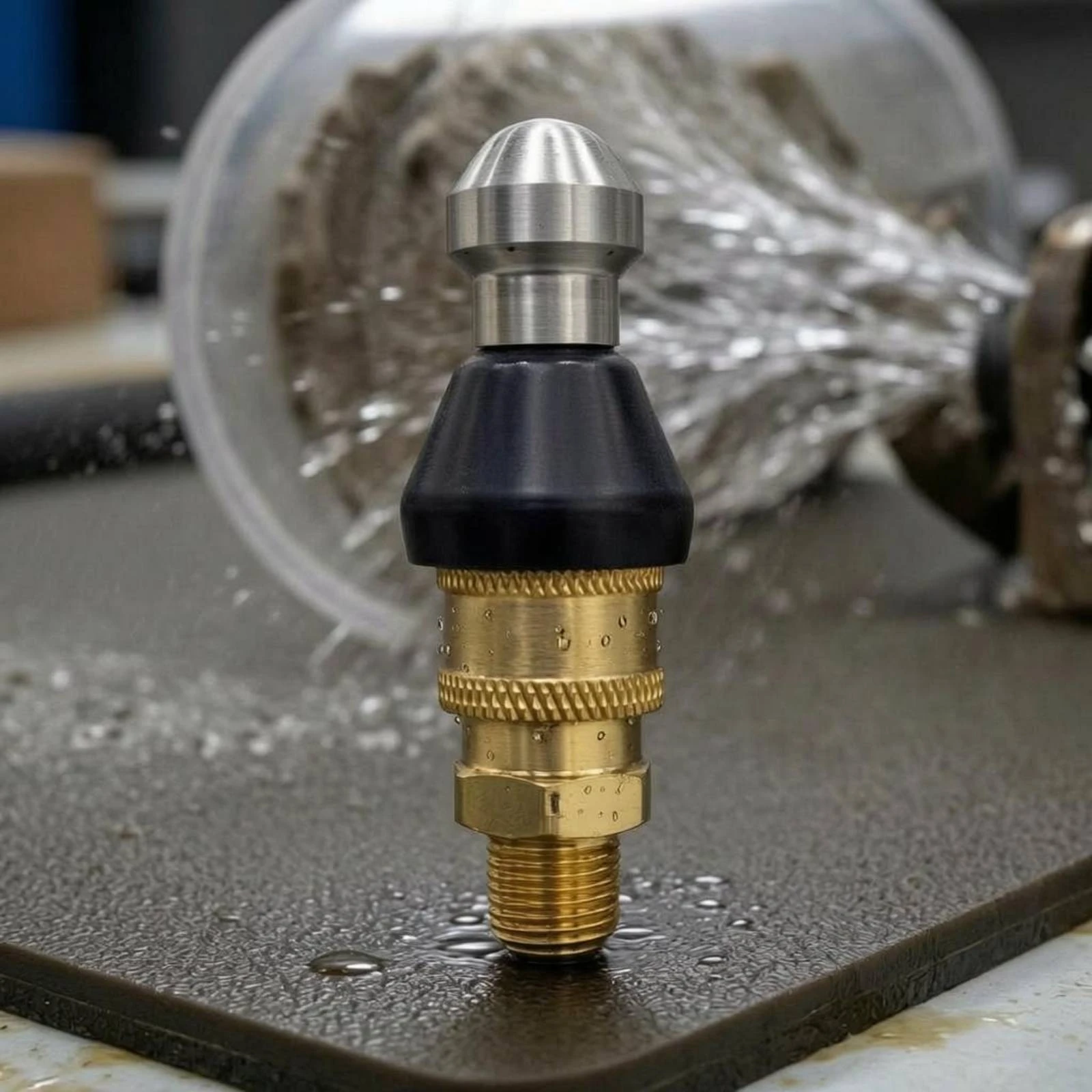 

Pressure Washer Nozzle Adapter Inline Drain Cleaning Nozzle Adapter Spray Tip Compact Corrosion Resistant