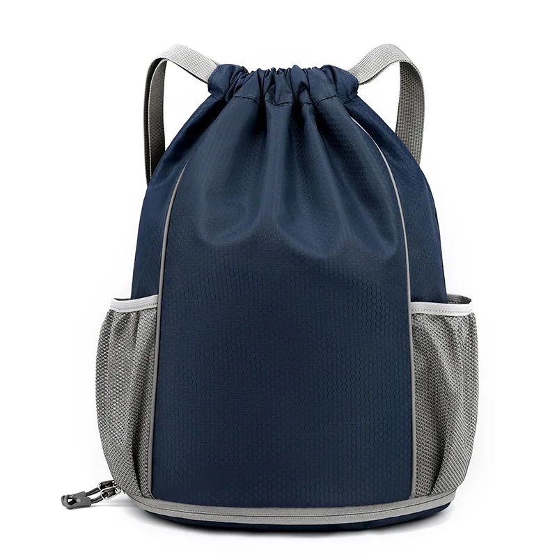 Customized Logo Bead Bag Drawstring Bag Outdoor Sports Basketball Backpack Sports Marathon Sports Bag Printing Printing Gift