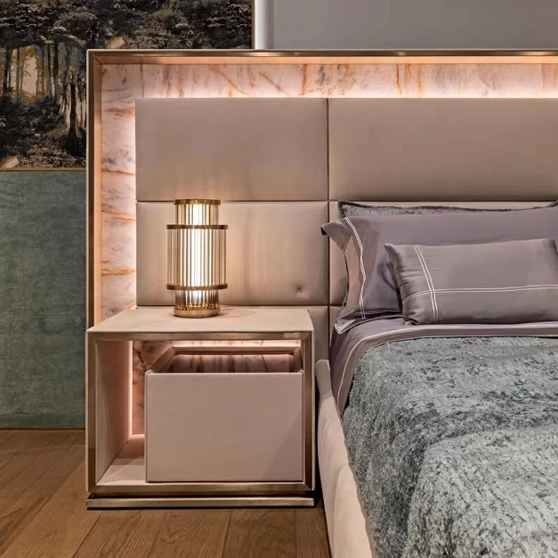 

Bedroom Furniture Modern Bedside Table Luxury Bedside Table with Drawers