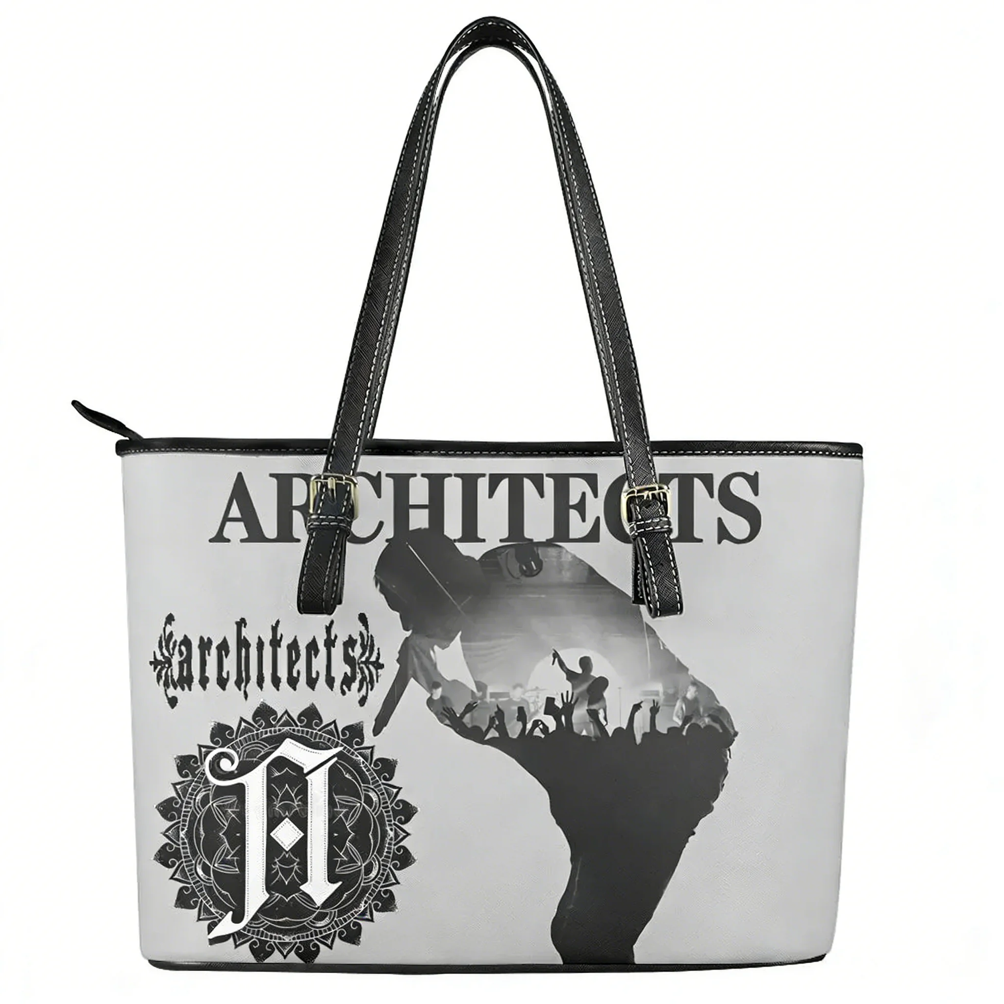 

Architects British band Custom Handbag Womens Mens Personalized Tote Bag Shoulder Bag Business Leather Purse Travel Bag Gift