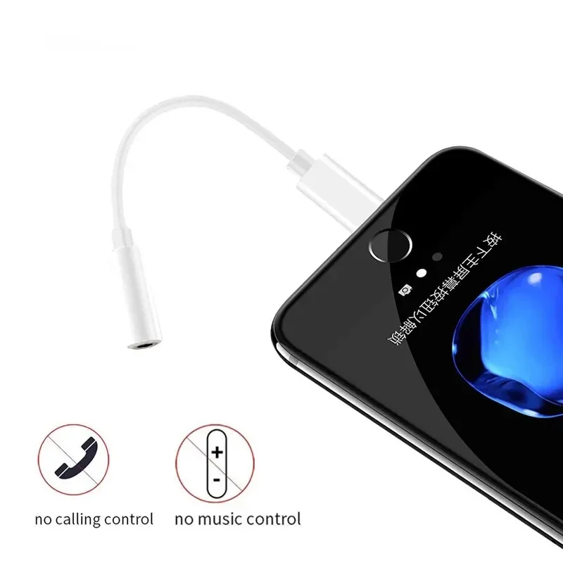 Adaptador de Áudio para Iluminação, Cabo de Áudio para iPhone 11, 12, 13, 14 Pro Max, 12Mini, SE 2020, XS, XR, X, 8, 7 Plus, IOS, jack 3,5mm