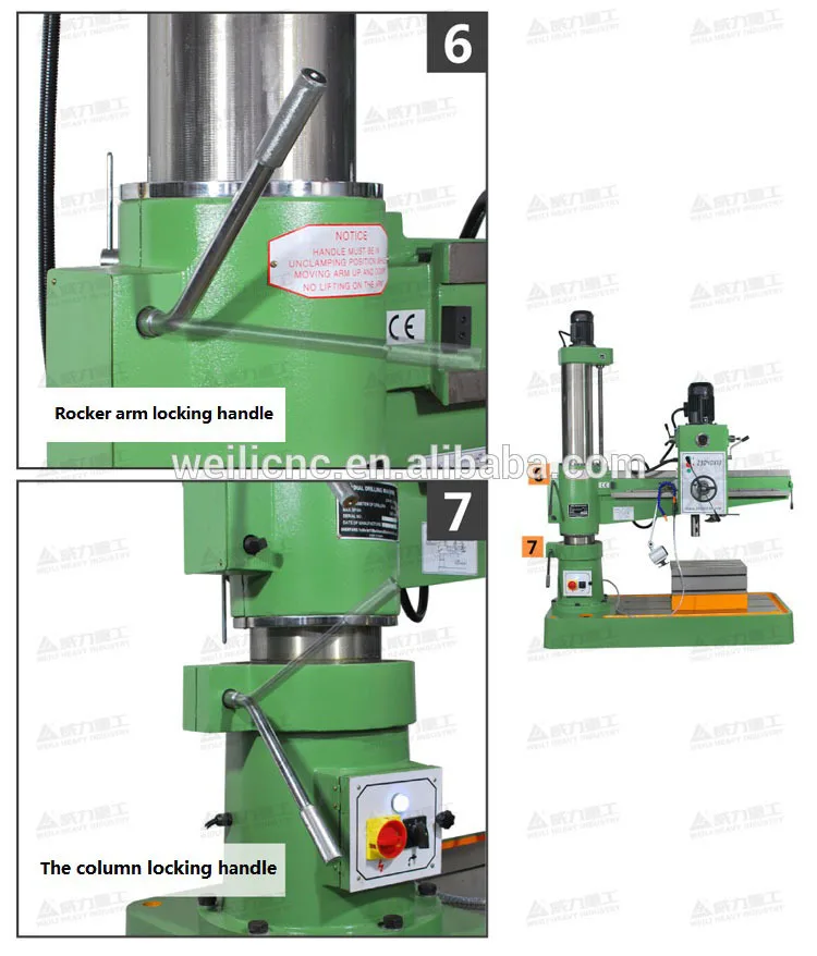 Zq3035x10 Radial Drill Metal Working Hinery For Sale,Radial Drilg Hine