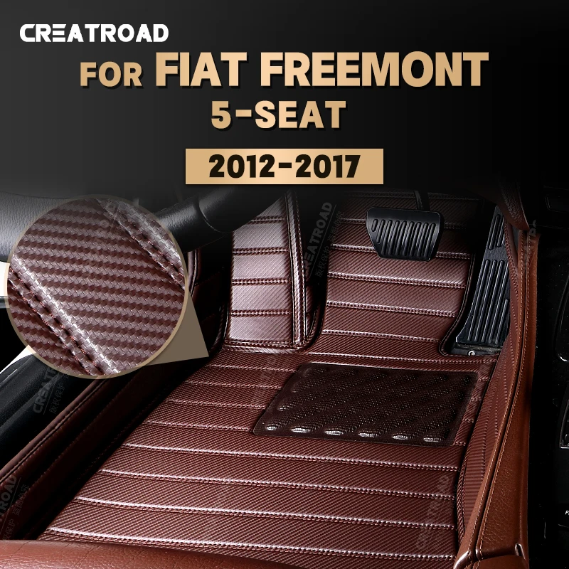 

Коврики из углеродного волокна на заказ для Fiat Freemont 5-Seat 2012-2017 16 15 14 13 Коврик для ног Авто аксессуары для интерьера