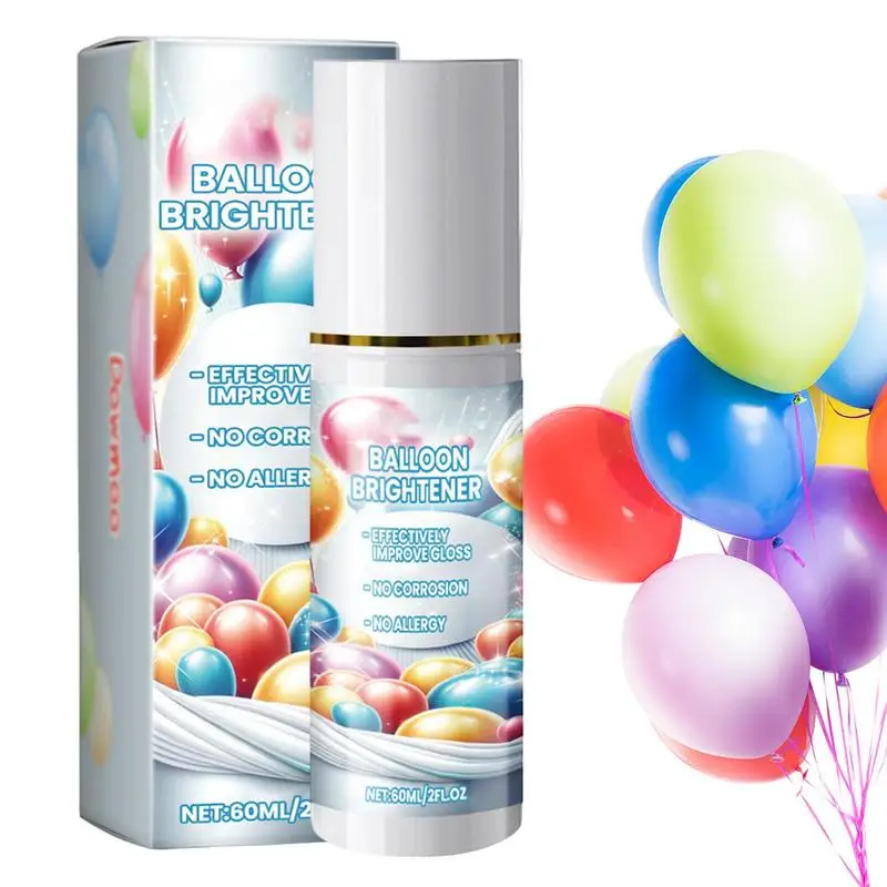 Balloon Shiny Spray Balloon Brightener Balloon High Gloss Spray Balloon Brightener Quick Drying Spray Brightener 60ml For