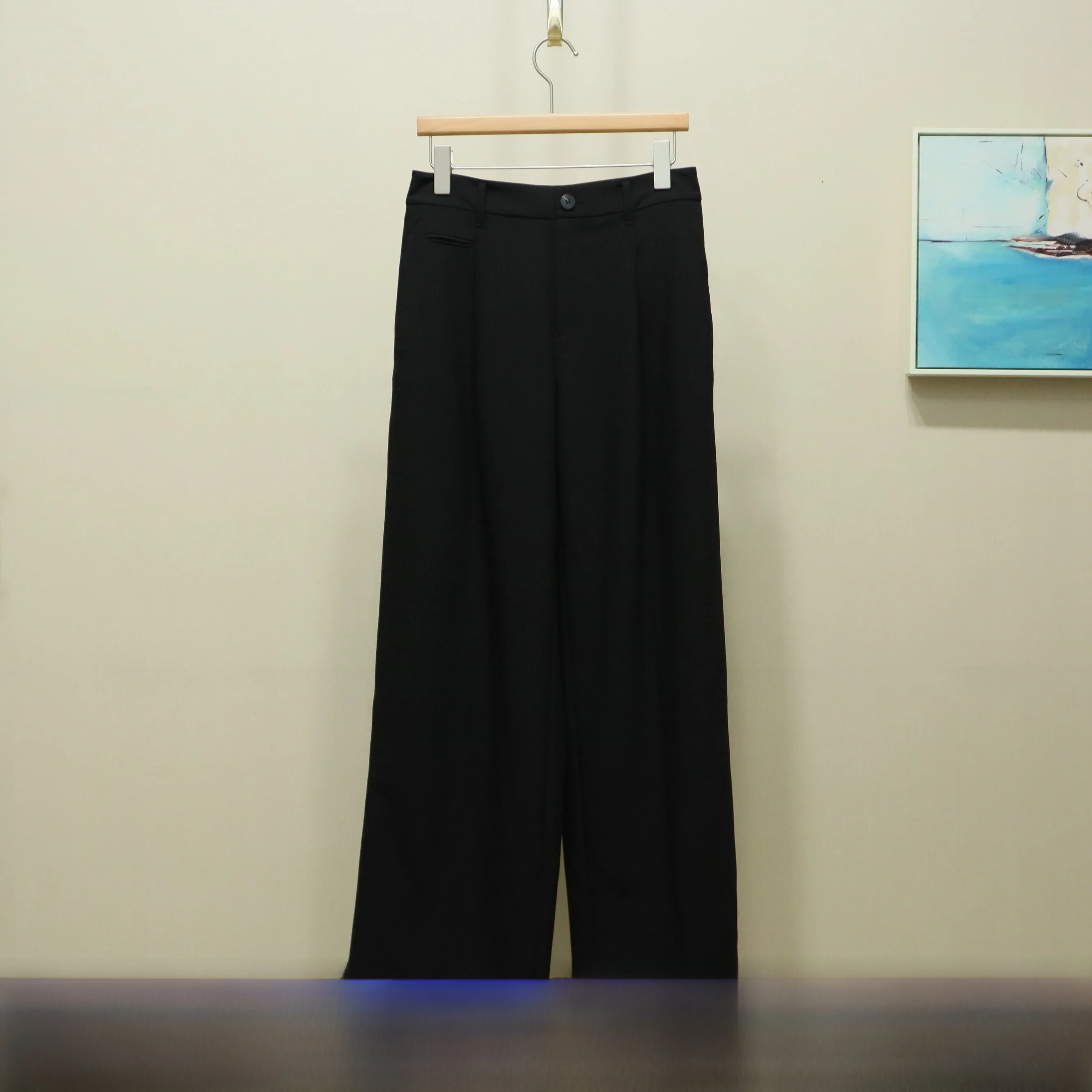 

Женские повседневные брюки с высокой талией, летняя новинка, в стиле Commute Wind, на пуговицах, из смесовой ткани (полиэстер, вискоза, спандекс, шерсть)