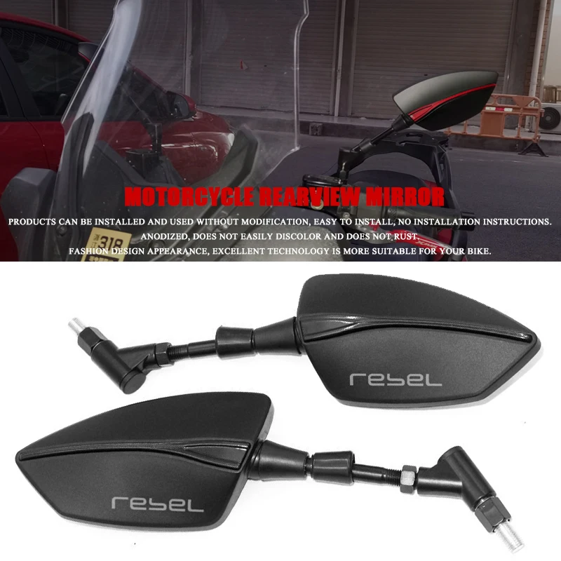 

Зеркало заднего вида для мотоцикла Rebel 300 Rebel 500, алюминиевые боковые зеркала с ЧПУ
