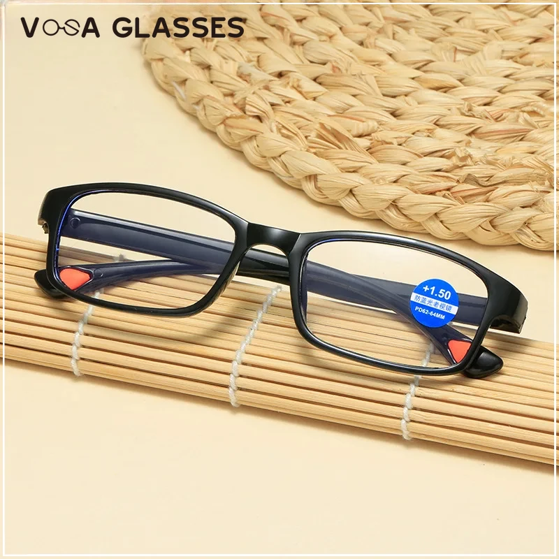 Ultralight Reading Presbyopic Eyewear Anti Blue Rays TR90 Reading Glasses Women Men Computer Reading Optical Eyeglasses