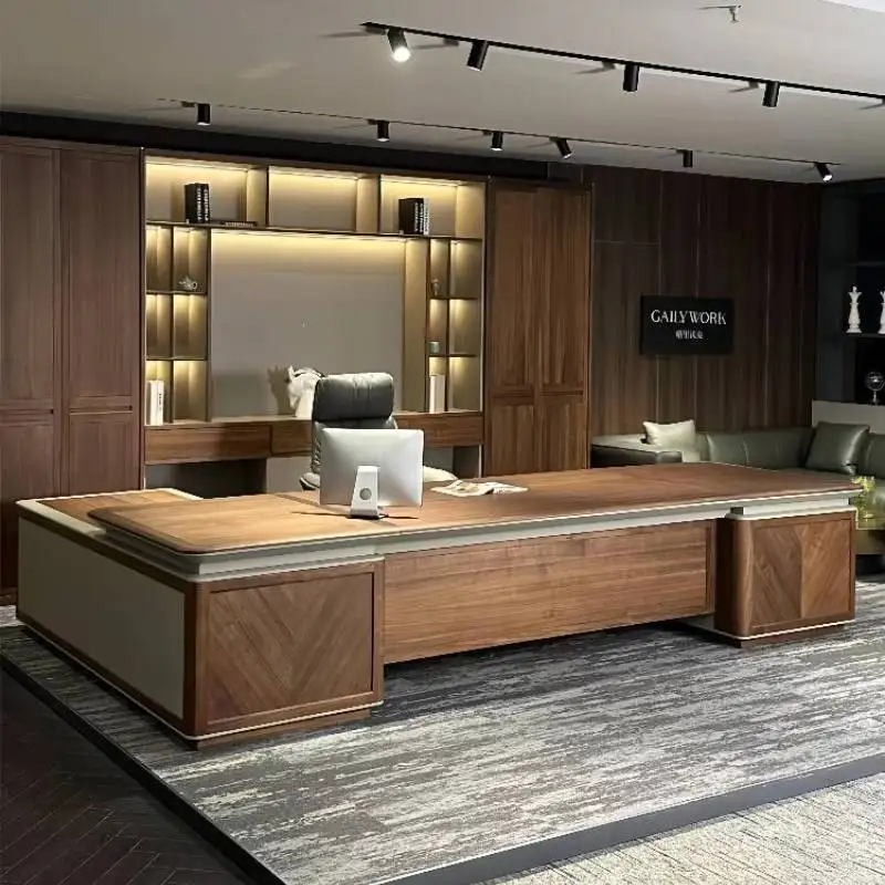 

Vintage Decoration Office Desks Manager Simple Standing Luxury Office Desks Modern Corner Study Escrivaninha Work Station Table