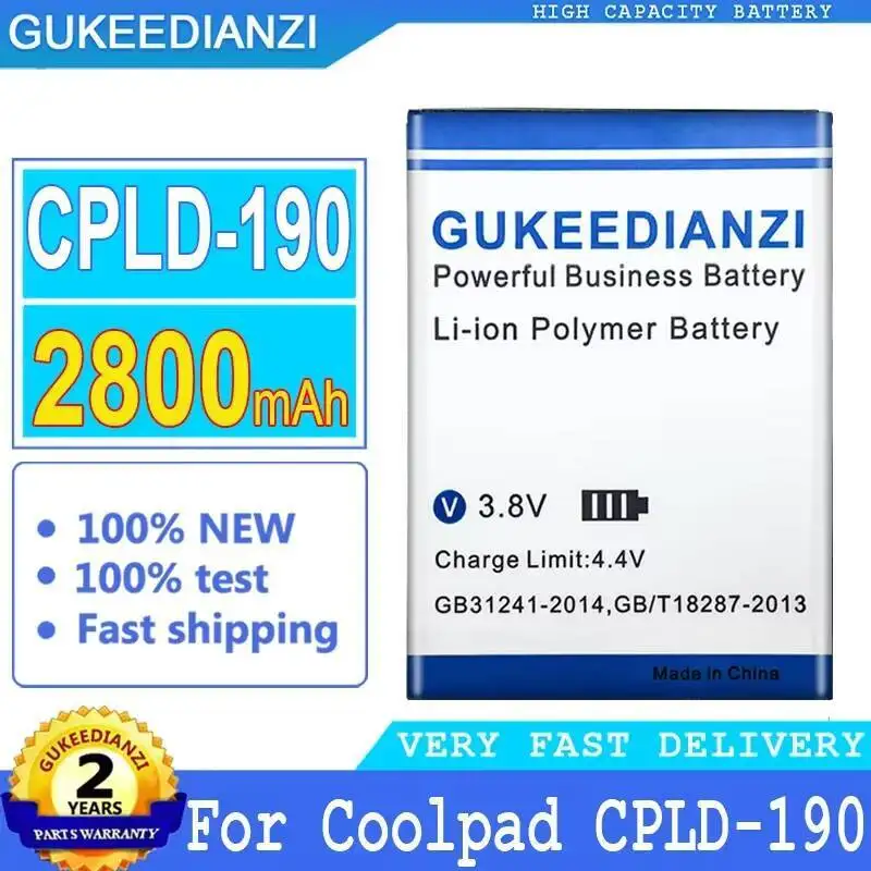 

Высокопроизводительный аккумулятор 2800 мАч Cpld-190 Durable для Coolpad N3 1841-C0 для мобильного телефона