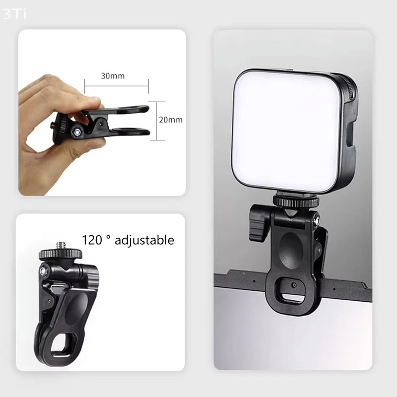 كاميرا DSLR للرياضات الخارجية والرماية وحامل الهاتف المحمول ومثبت محمول ومشبك إضاءة متابعة محمول