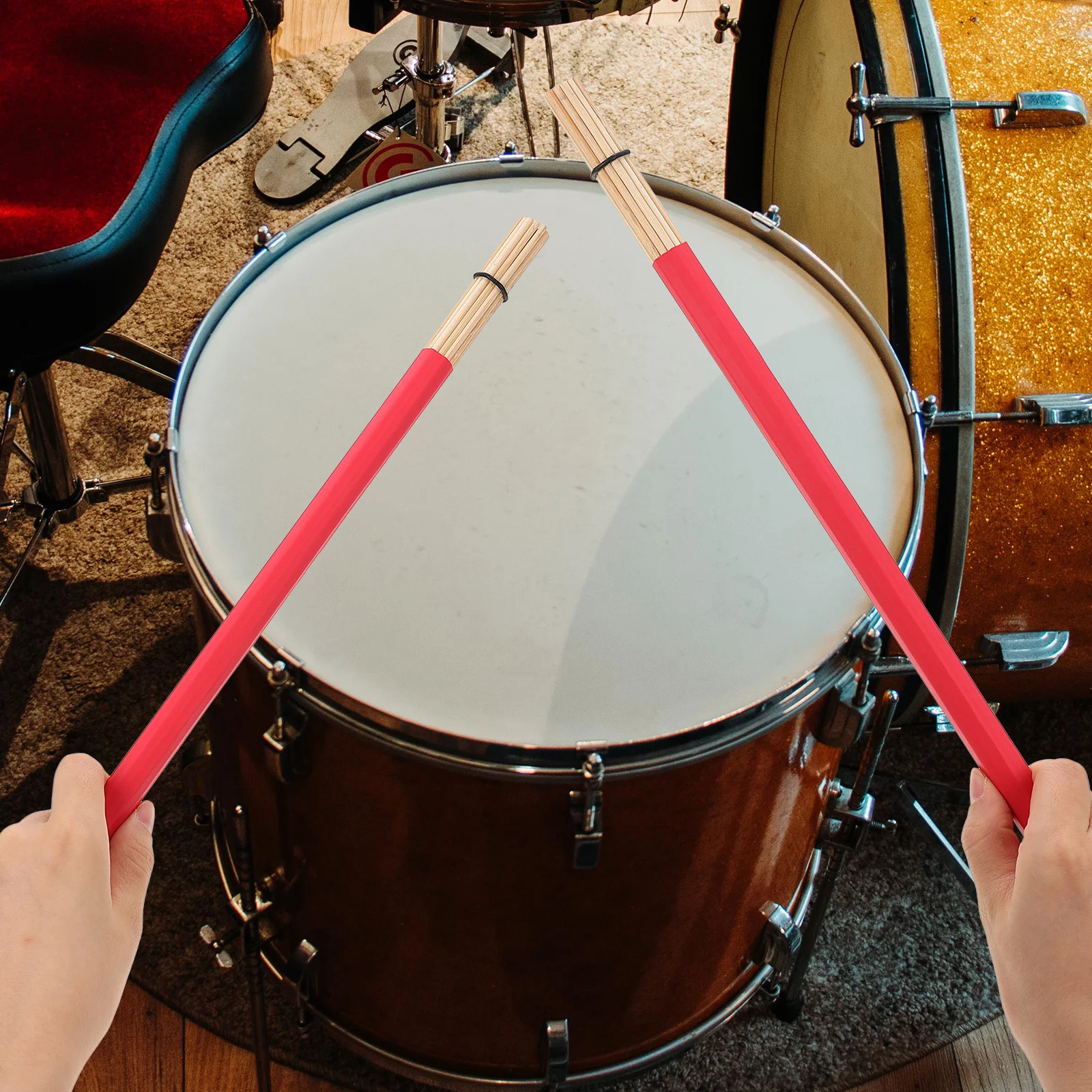 

Drum Stick Rod Drumstick Hammer Accessory French Instrument Professional Percussion Mallet Bamboo Mallets Sticks