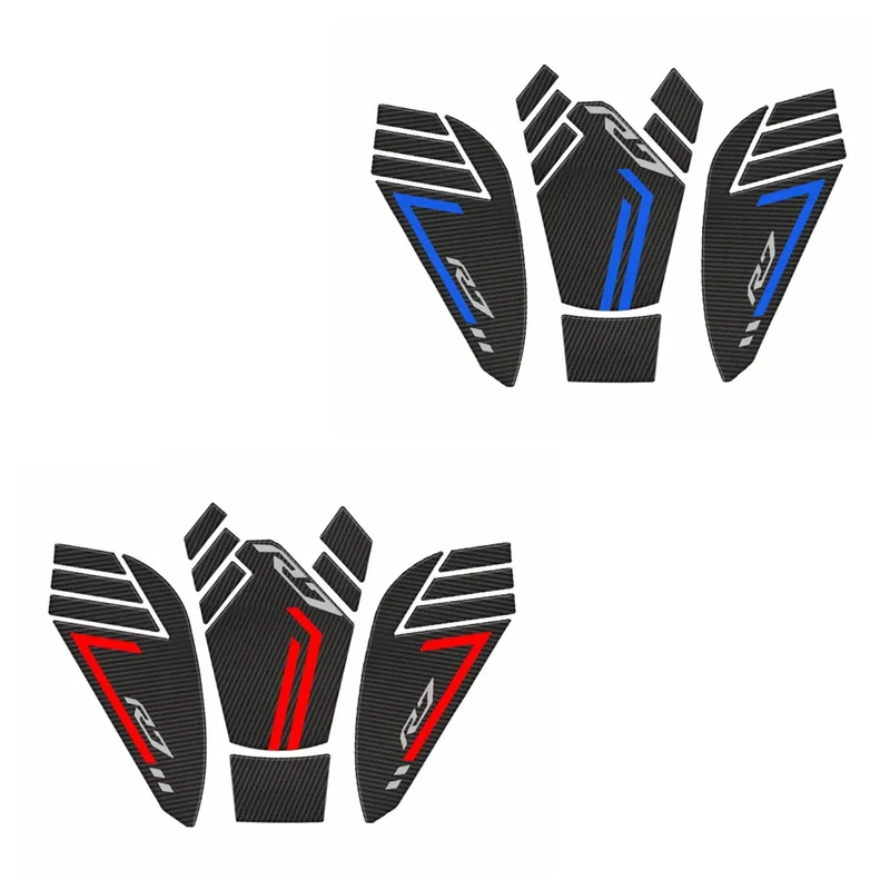 Motorcycle Anti Slip Fuel Oil Tank Pad Side Knee Grip Decals Protector Pads Stickers For  YZF-R7 YZF R7 YZFR7 2021 2022