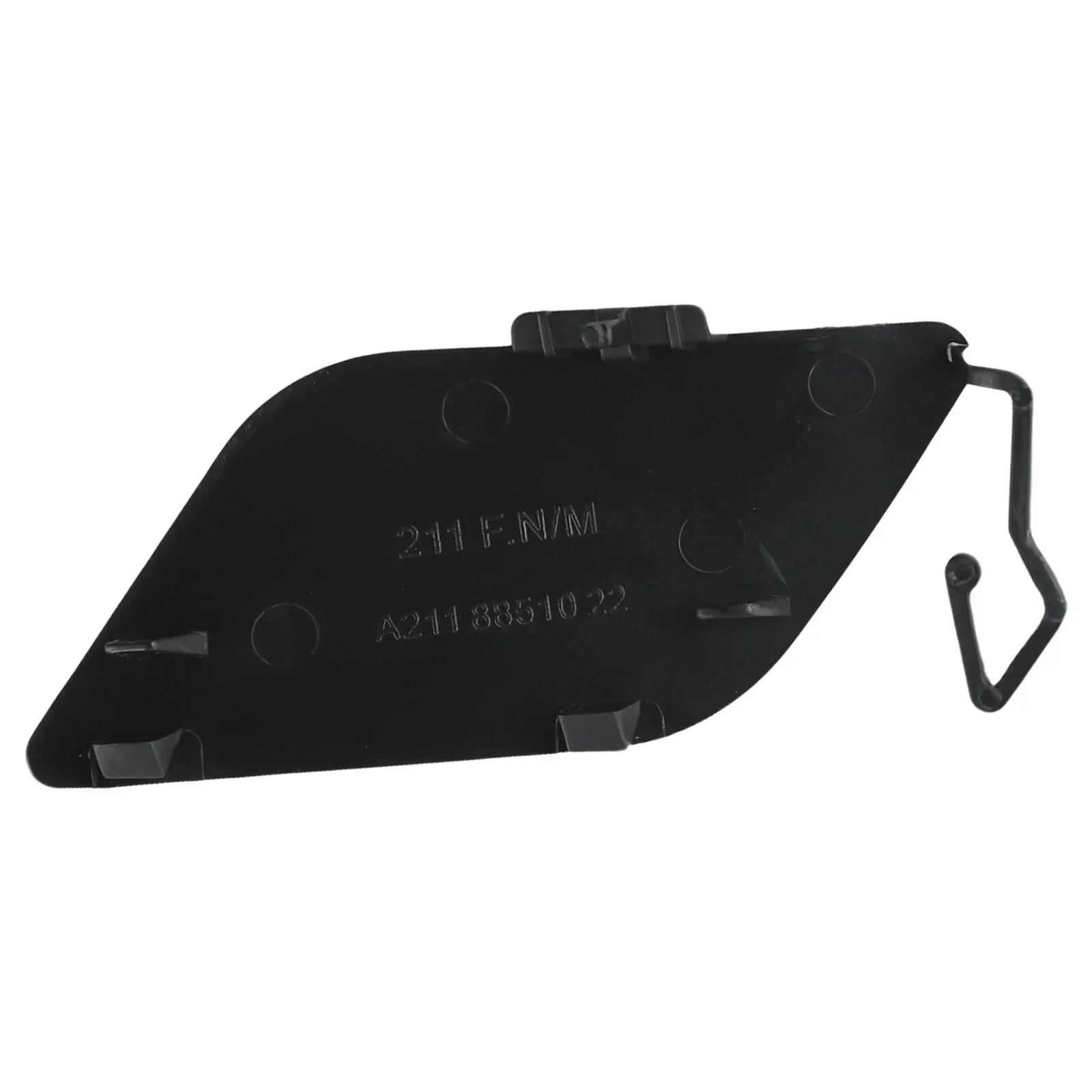 

Black Front Bumper Tow Hook Cover Cap For MERCEDES E Class W211 Fine Workmanship Easy Installation (2007 2009)