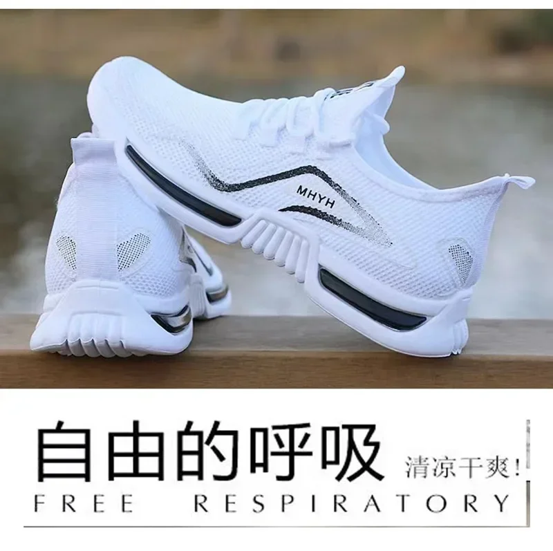 Herrenschuhe zum Hineinschlüpfen, modische Turnschuhe, Sport-Laufschuhe für Herren, atmungsaktiv, für Fitness-Training, Walking, Tennisschuhe, rutschfeste Workout-Flats – Detail 5