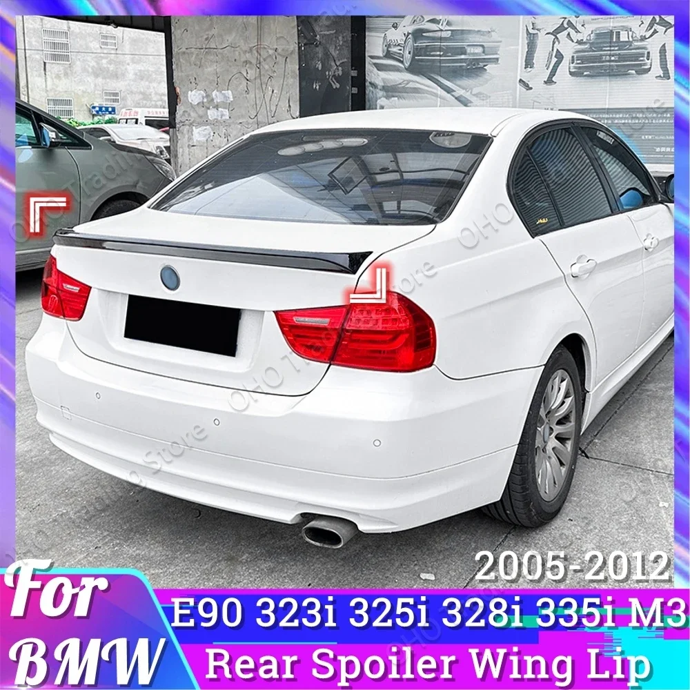 

Rear Boot Trunk Spoiler Wing Splitter Trim For BMW E90 M3 2008-2012 & E90 323i 325i 328i 335i 2005-2012 Tuning Accessories