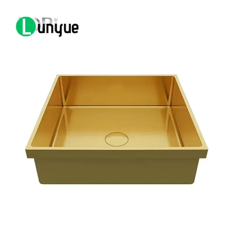 304 Stainless Steel Hand Painted Recessed Sink Modern Brushed Surface for Bathroom Kindergarten Durable