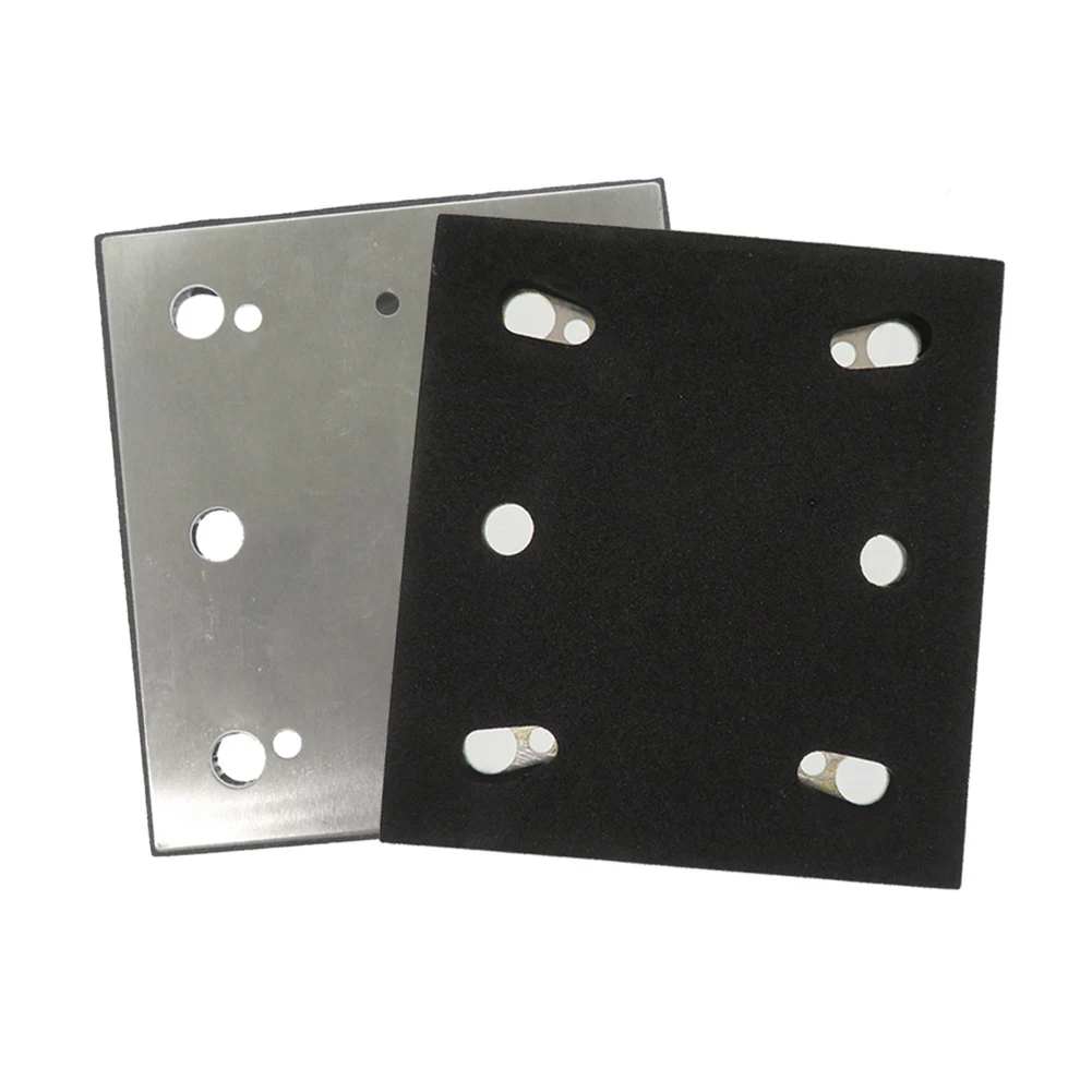 Backing Plate Sander Pad Workshop Equipment 1 * 1 PC Aluminum Plate + PU Foam 1/4 Sheet 100*110mm Square Pratical