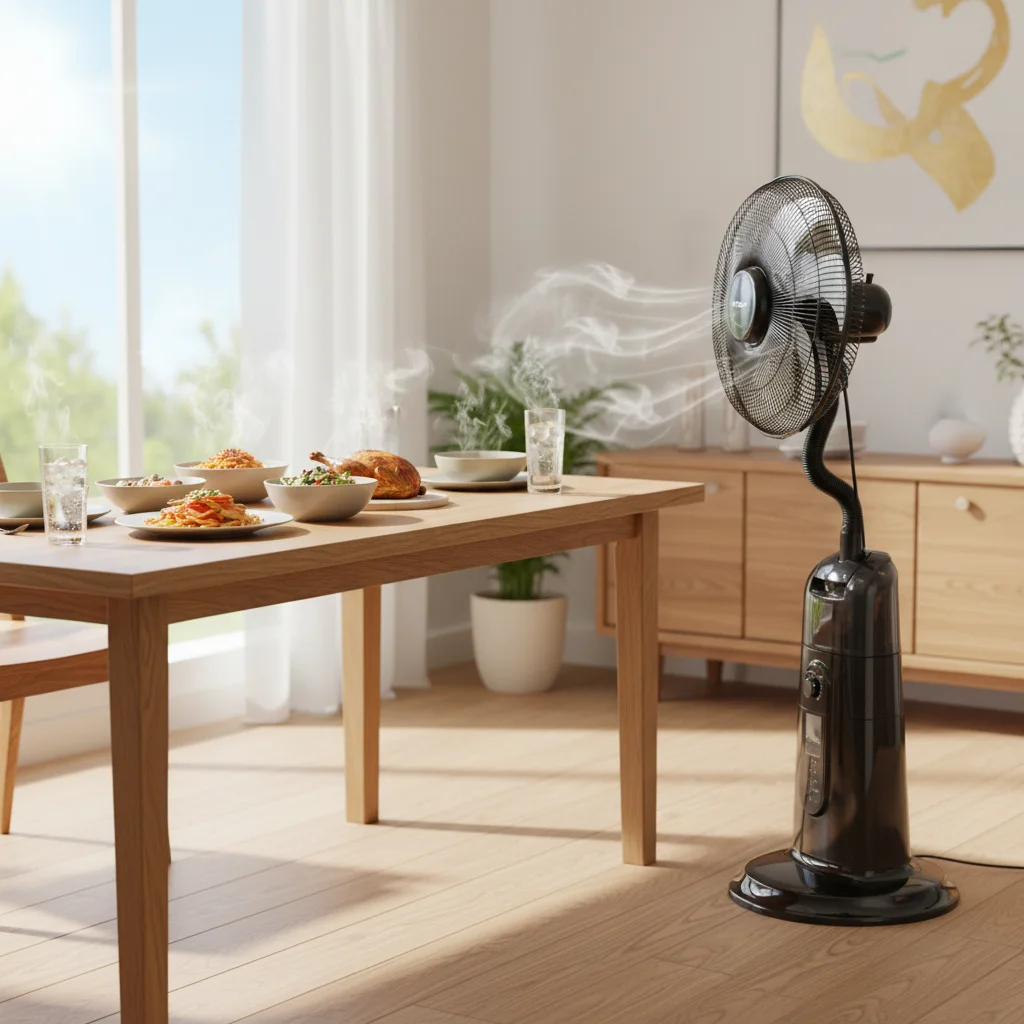 Home Indoor Spray Fan Household Mist Cooling Low Noise Energy Saving Fan