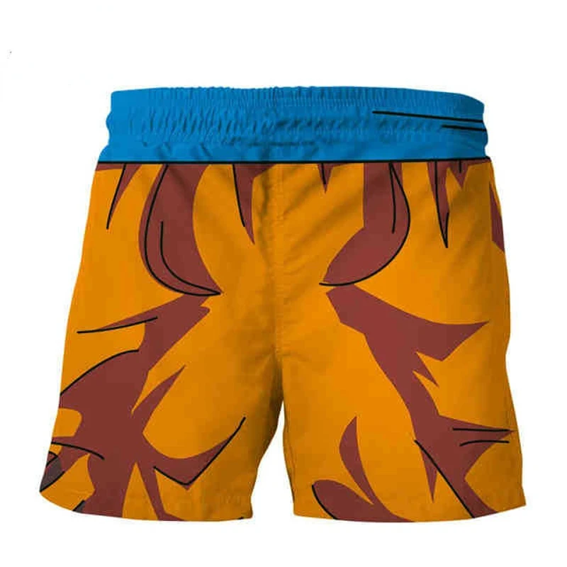 Dragon Ball Son Goku pantaloni corti estate uomo palestra pantaloncini da corsa Cartoon traspirante Cosplay costume da bagno pantaloni da spiaggia