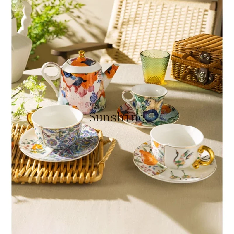 

Tea making household flower teapot tea set