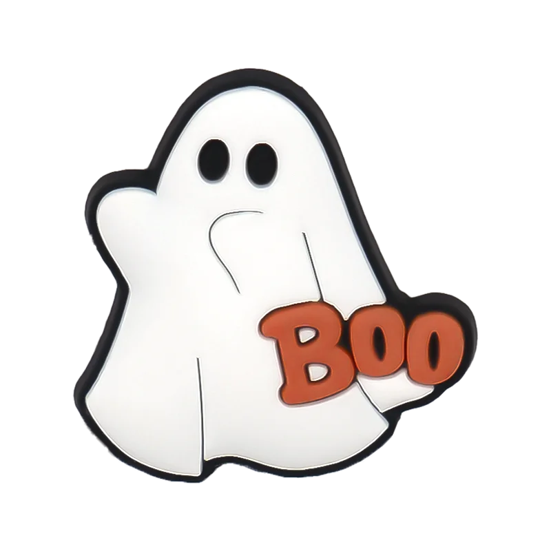 1PCS Halloween Schuh Charms Süßes oder Saures Geist Kürbis Schuh Schnalle Pins Zubehör für Frauen Männer Besen Süßigkeiten Schuh Deorationen