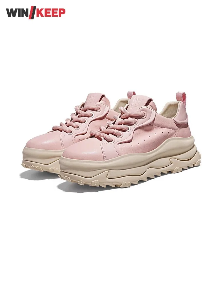 

Дизайнерская женская элегантная толстая платформа на шнуровке, увеличивающая рост, спортивная обувь для бега, женские кроссовки, повседневные спортивные кроссовки для бега