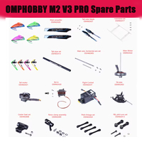 OMPHOBBY M2 V3 PRO RC Helicopter Accessories Propeller Motor Servo Flight Control Shell Wing Landing Gear Cross Plate Parts