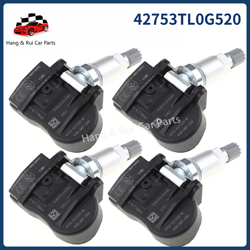 

TPMS Tyre Pressure Sensor 433MHZ 42753-TL0-G520 42753TL0G520 For Honda Accord Crosstour 2011-2024 Honda Jazz MK3 MK4 2014-2020