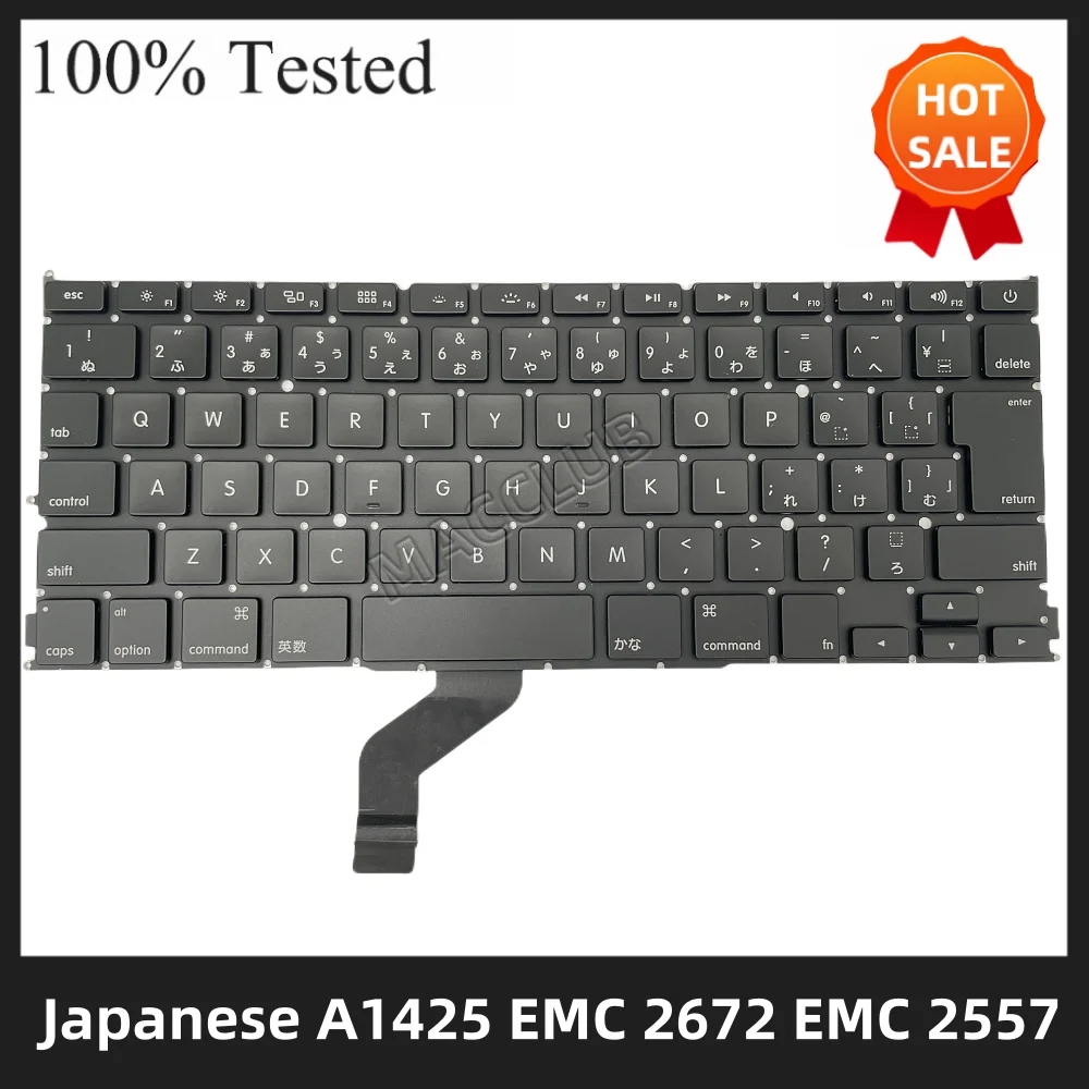 

A1425 JP Japanese Keyboard for Macbook Pro Retina 13" A1425 late 2012 early 2013 EMC 2672 2557 Japanese Keyboard