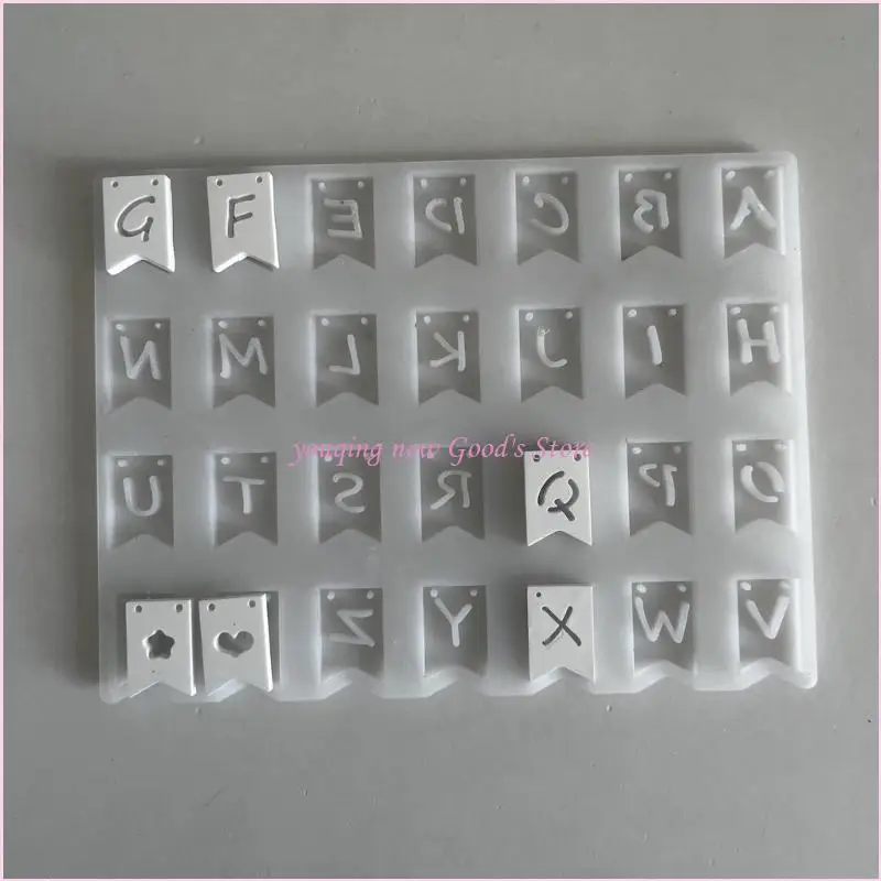 

57QA силиконовая форма для флага с буквами, силиконовые формы для алфавитов, креативные формы для флагов с буквами для создания