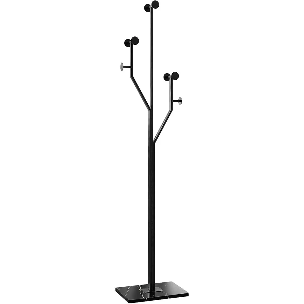 

Marble Base Metal Coat Rack Stand - Heavy Duty Freestanding Hanger for Bedroom