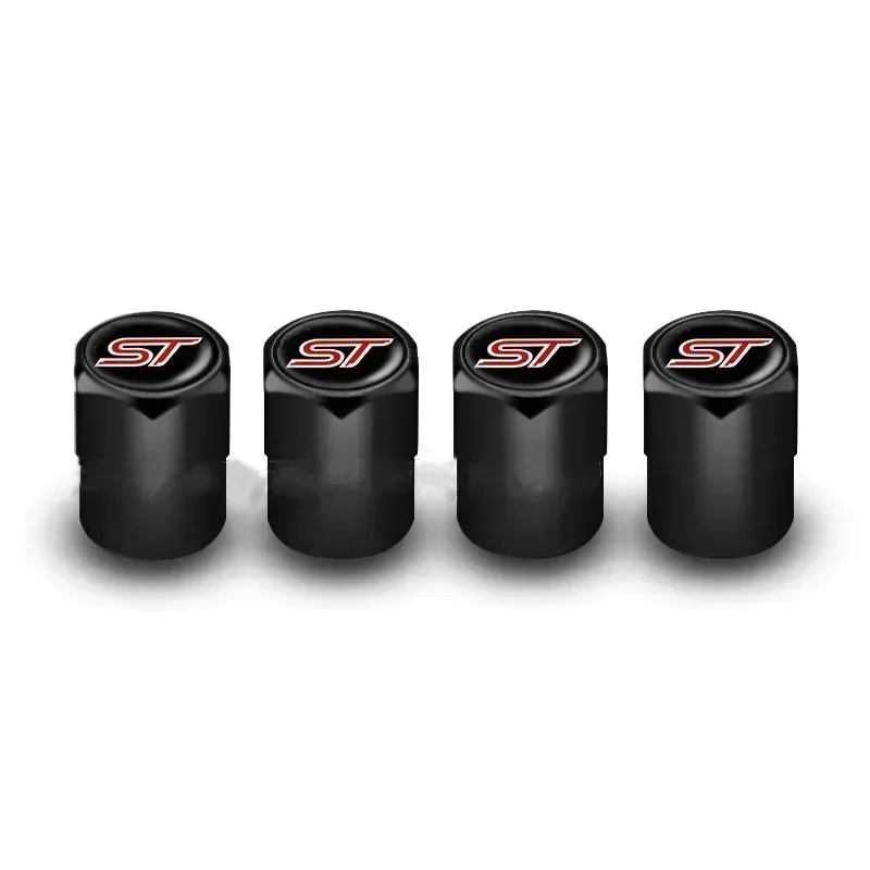 4PCS Car Wheel Tire Valve Stem Caps Airtight Cover For Ford ST Line Focus X 2 3 Mondeo Fiesta Kuga MK2 MK3 MK4 Tyre Accessories