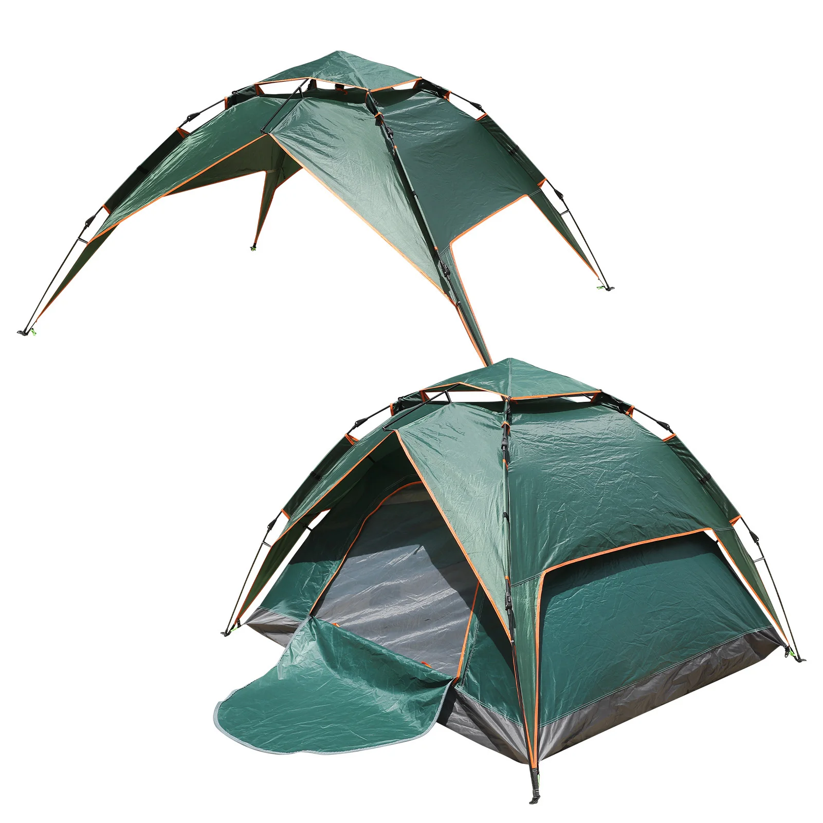 

Automatic 4 Person Pop Up Tent, Waterproof Double Deck Hiking Tent with Storage Bag, Ideal for Camping, Hiking, and Outdoor Rela