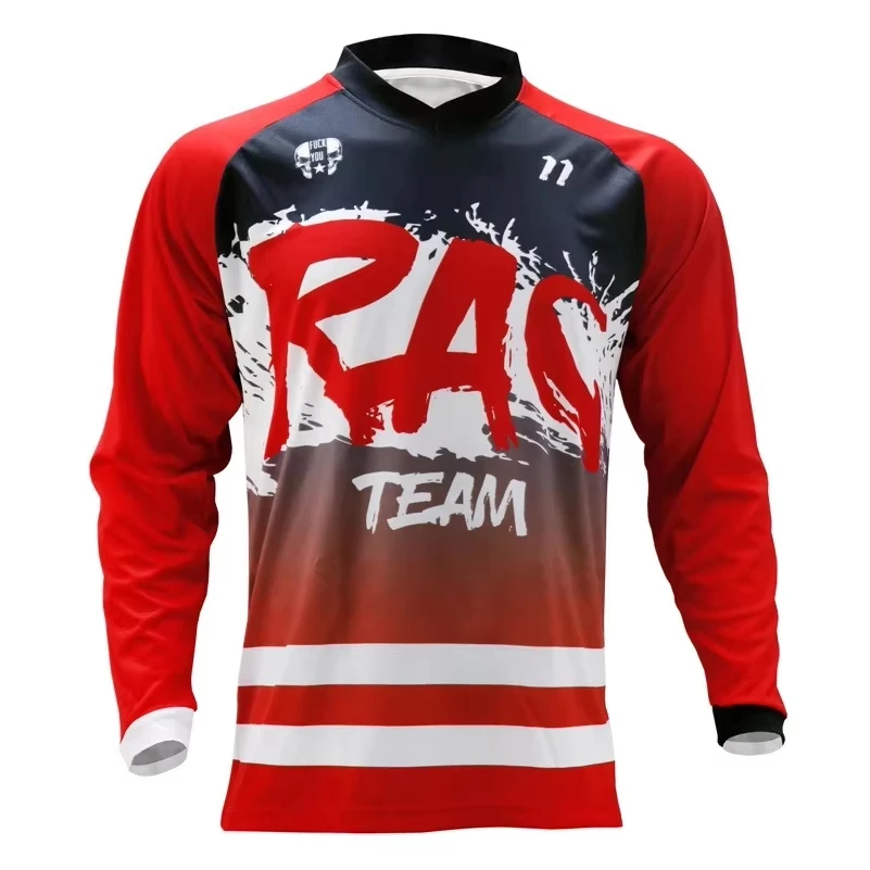 Long Sleeve MTB Racing Jersey Family Matching Downhill Bike MX Outdoor Breathable Lightweight Casual Fashion Printed Wear Top