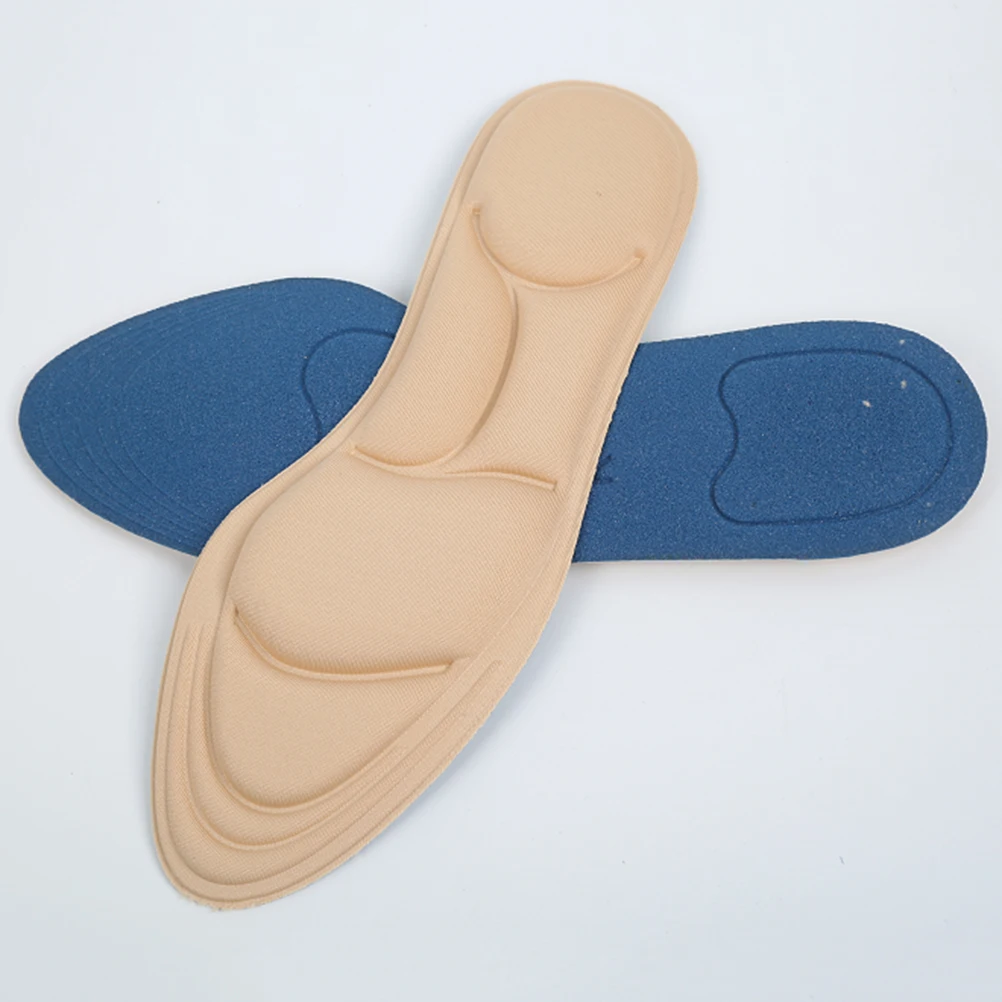 

5D Sports Insoles Shock Absorbing Breathable Cushion Exercise Inserts Sponge Pad Comfort Tools Massage Pads Foot Care