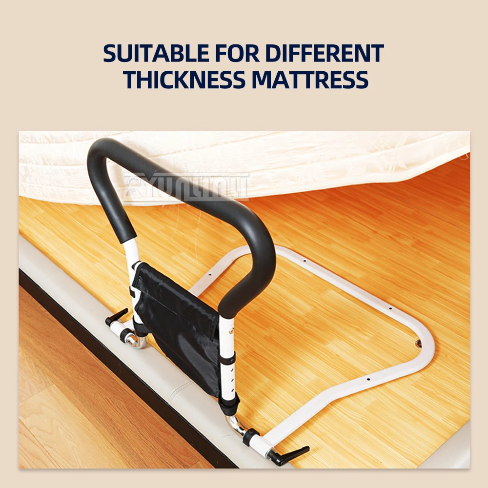Foldable Bedside Handrail, Guardrails for Added Safety Bedroom