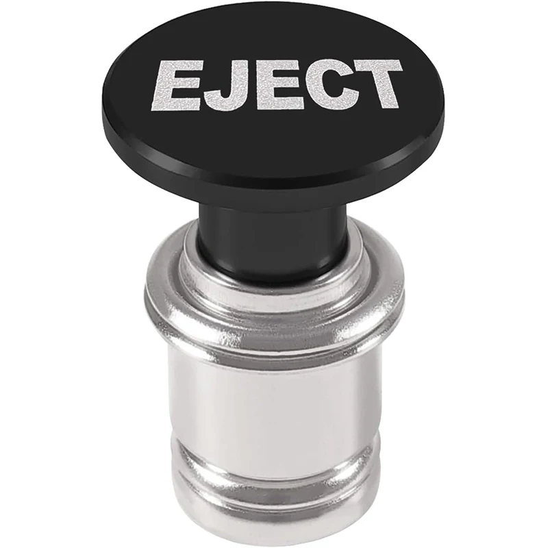EJECT زر ولاعة السجائر في السيارة بأكسيد الألومنيوم العالمي 12 فولت استبدال ملحق يناسب معظم مقبس المركبات