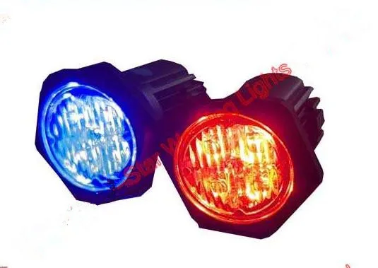 12W Car surface mounting Led strobe Warning light,4Leds*3W Hideaway light ,Emergency flashing signal lamp,waterproof,2pcs/lot