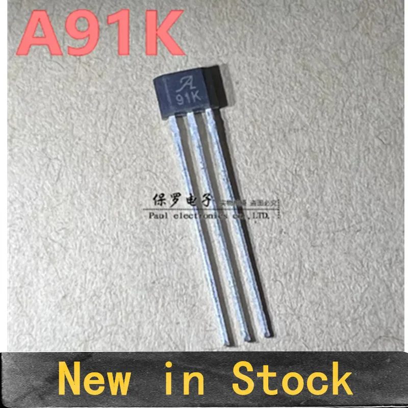 5PCS A3291KUA-T (Silkscreen: A91K) Hall Effect Sensor, Hall Element, SIP-3 Through-Hole