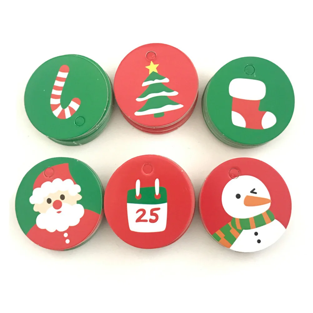 

100 PCS Decorative Tag Christmas Tags Labels Hanging Xmas Gift Gifts