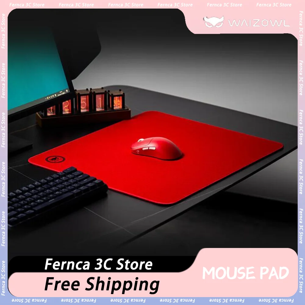 WAIZOWL Falcon Gaming Mouse Pad Granular Sensation Neutral PU Foam Primer Surface Super-Large Non-Slip Custom Mousepad For Gamer