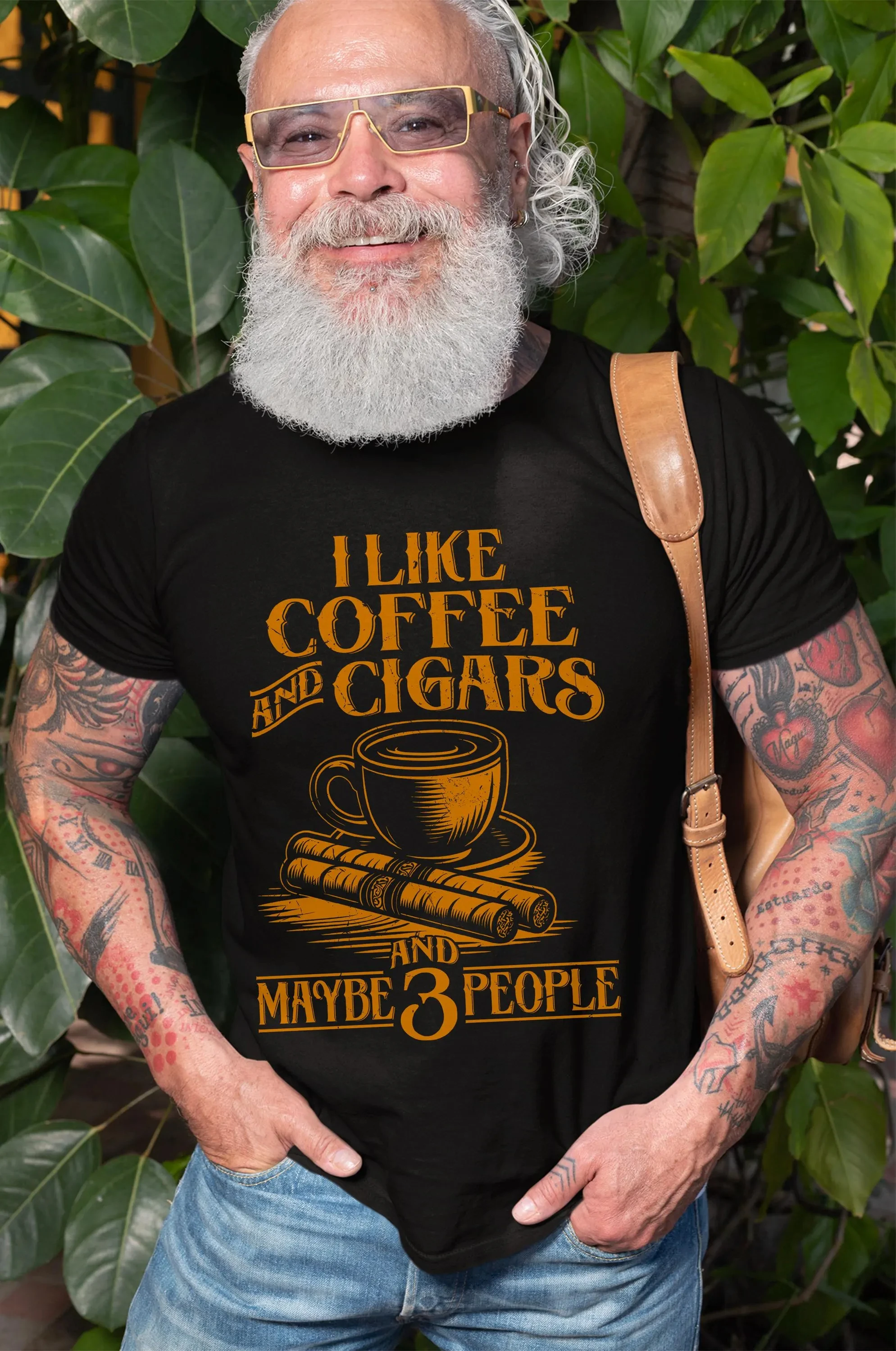 

Men's Funny Shirt Coffee and Cigars and Maybe 3 People Shirt Cigar Shirts Coffee Shirt Men Birthday Christmas Gift