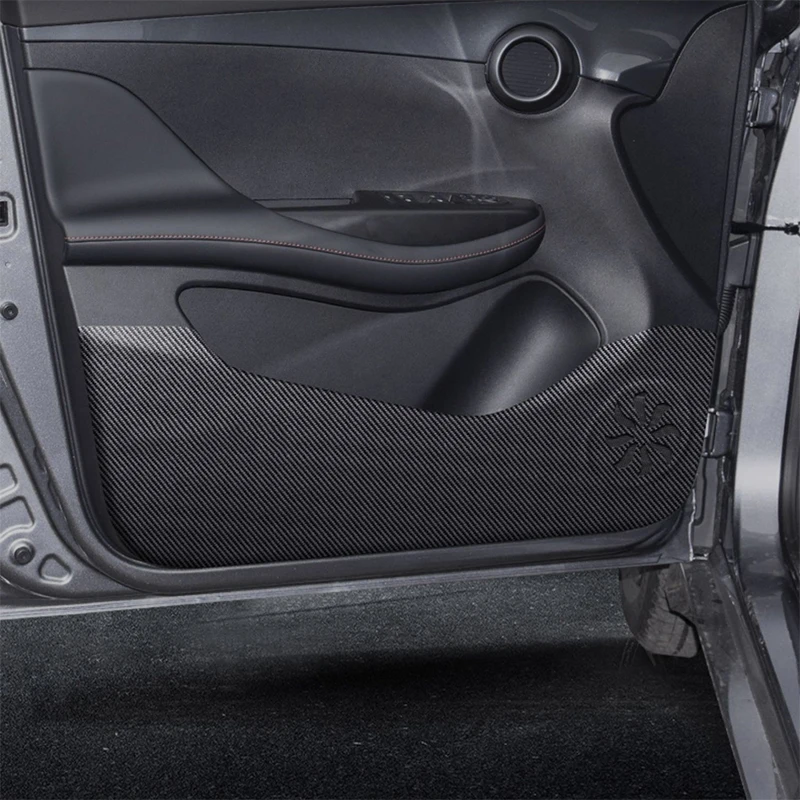 

For BYD E2 2023 2024 2025 PU Leather Car Door Anti Kick Pad Protection Stickers Cover Protector Trim Film Auto Accessories