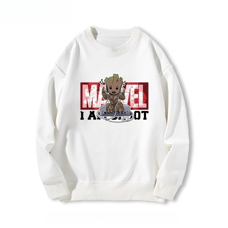 Marvel Avengers Iron Man waits for Spider Man Thor round neck hoodie men's autumn top