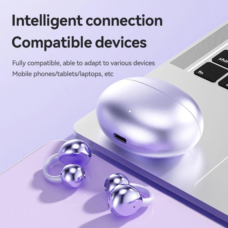 New Wireless Headset Bluetooth 5.4 Earplug Earphone PearlClip Pro Supports AI ENC clear Call Multipoint Connection And IPX5. image 4
